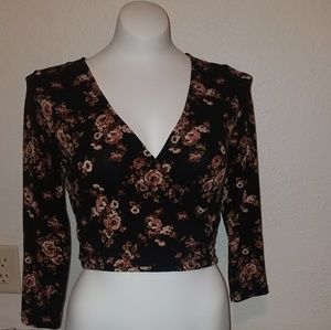 Floral crop top